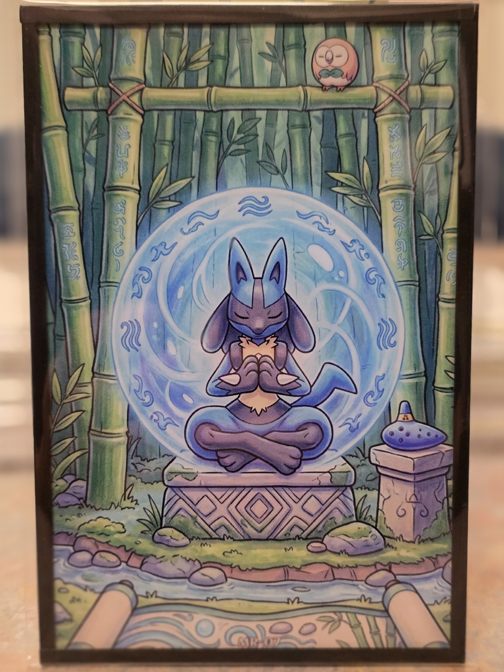 Pokemon Lucario Meditation Art Board
